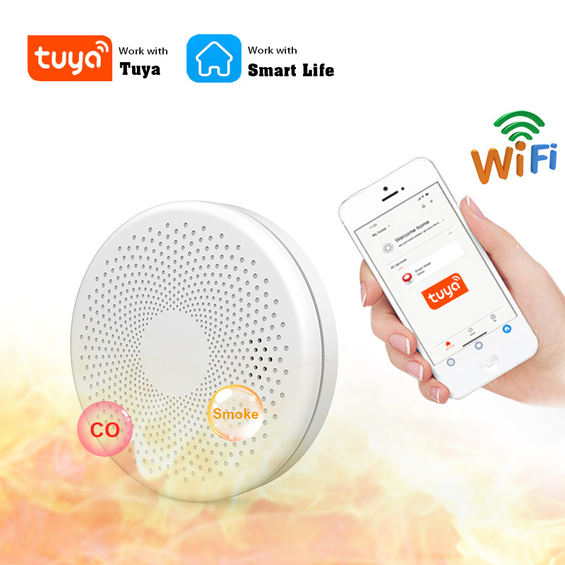 2 in 1 Version WiFi Tuya Smart - Smoke Detector Interconnected incelemesi ve fiyatı