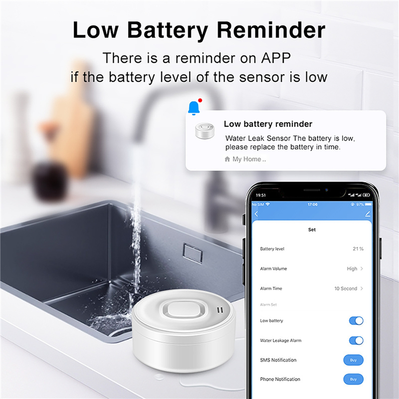 Tuya Smart WIFI Water Leak Sen - Water Alarm Sensor incelemesi ve fiyatı