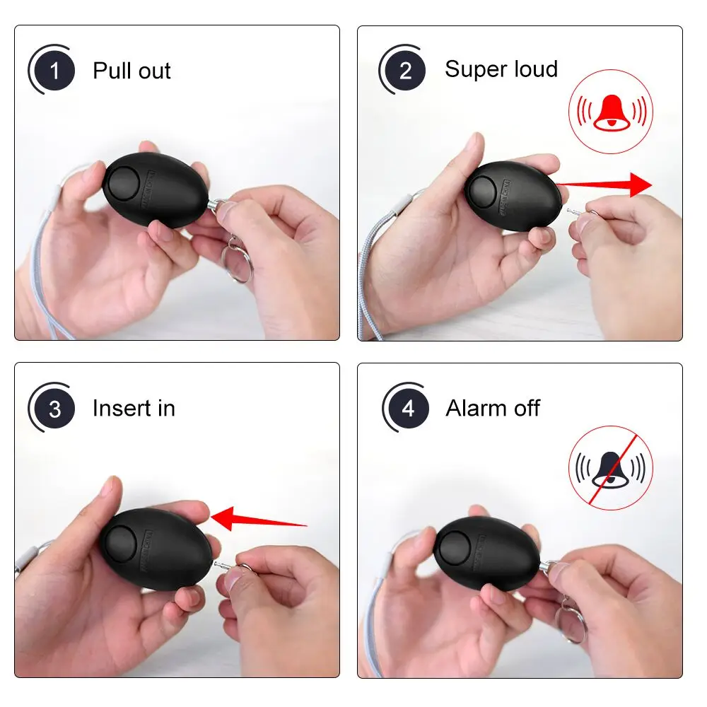 Cheap Self Defense Alarm 120dB - Personal Alarm Keychain incelemesi ve fiyatı