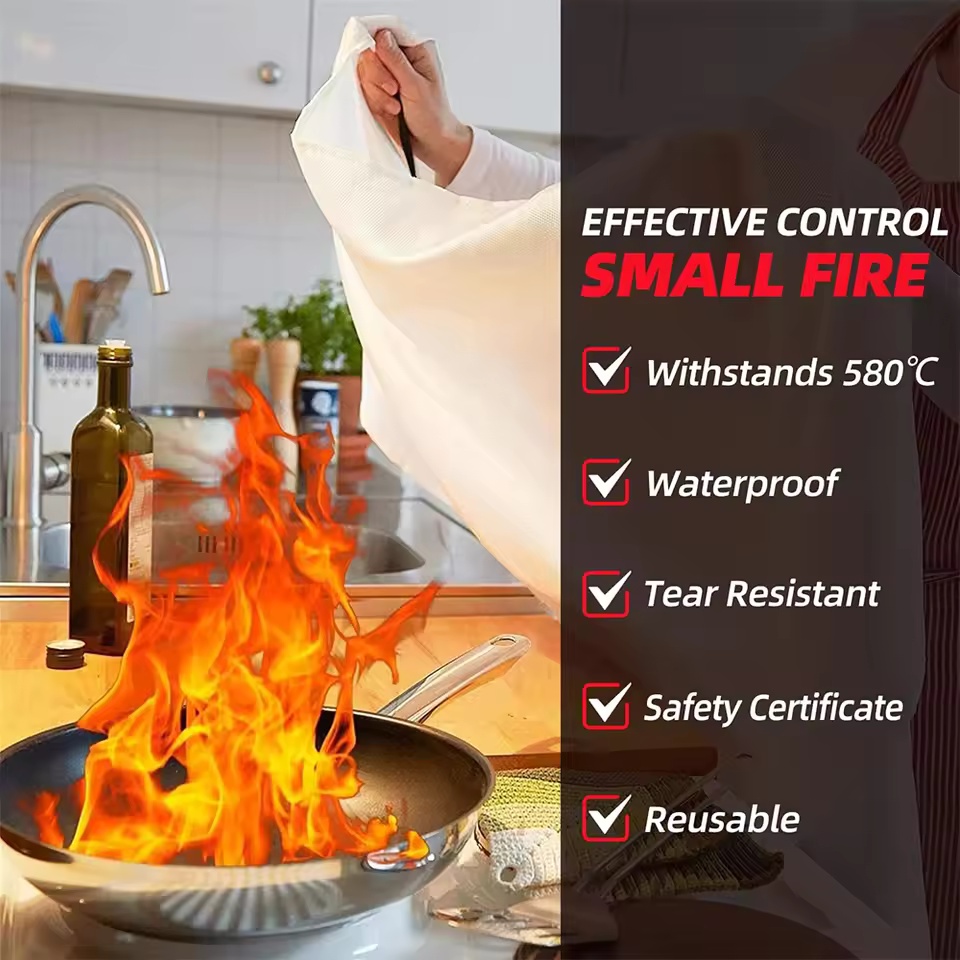 1mx1m Fire Blanket Emergency E - Fire Blanket Kitchen incelemesi ve fiyatı