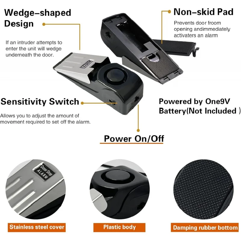 120db Wireless Door Stop Stopp - Door Stop Alarm incelemesi ve fiyatı
