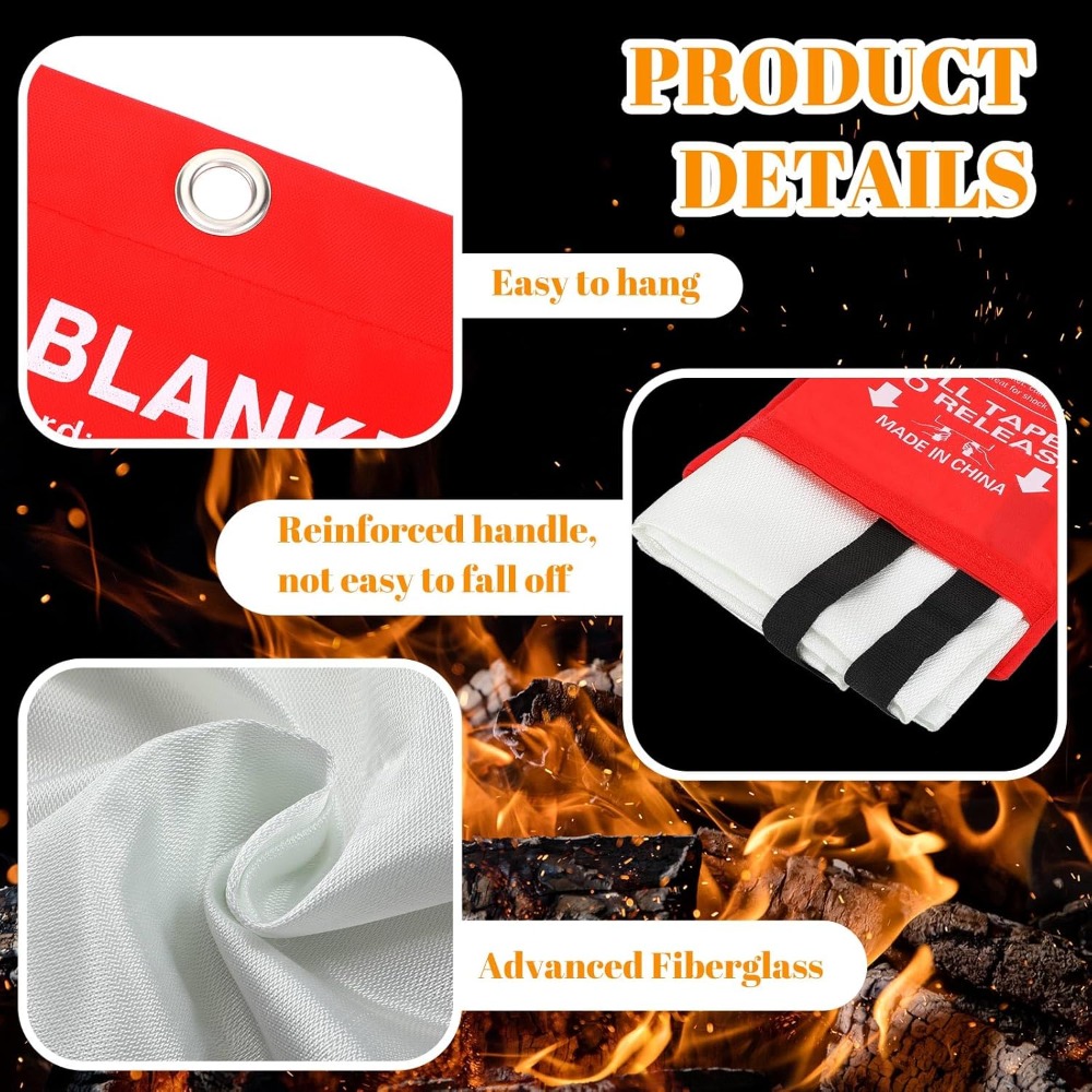 24 Pcs Fire Blanket - Fibergla - Fire Blanket Kitchen incelemesi ve fiyatı