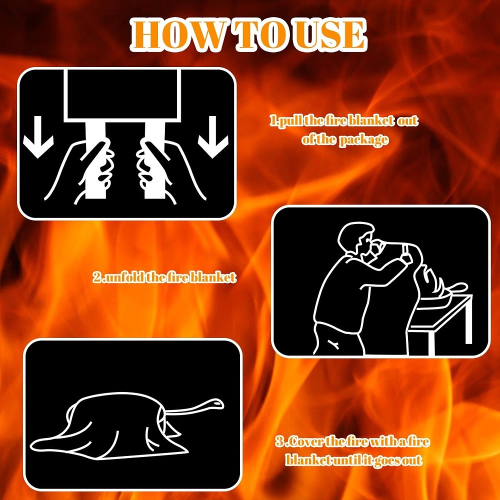 24 Pcs Fire Blanket - Fibergla - Fire Blanket Kitchen incelemesi ve fiyatı