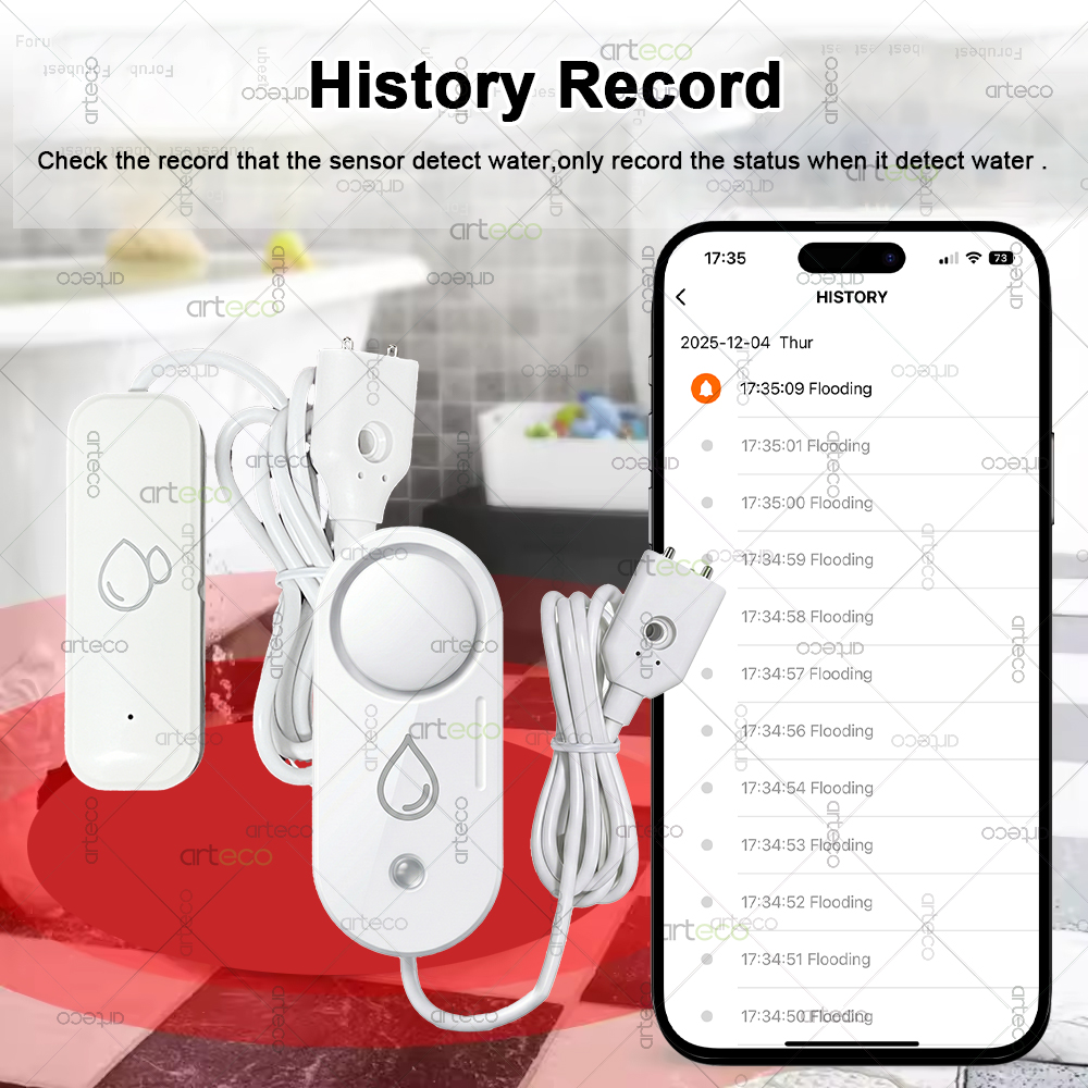 Zigbee Water Leak Sensor Flood - Water Alarm Sensor incelemesi ve fiyatı