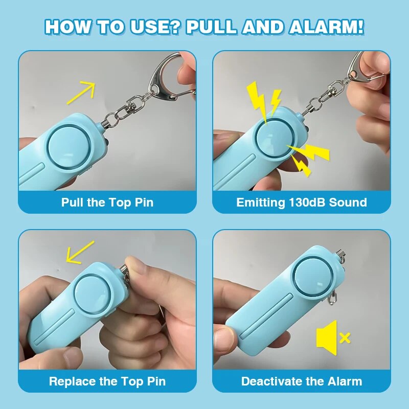 Personal Security Alarm Self D - Personal Alarm Keychain incelemesi ve fiyatı