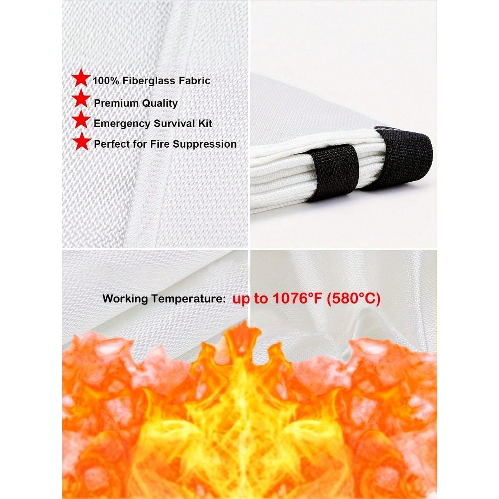 Fire Blanket 39.37 X 39.37 Inc - Fire Blanket Kitchen incelemesi ve fiyatı