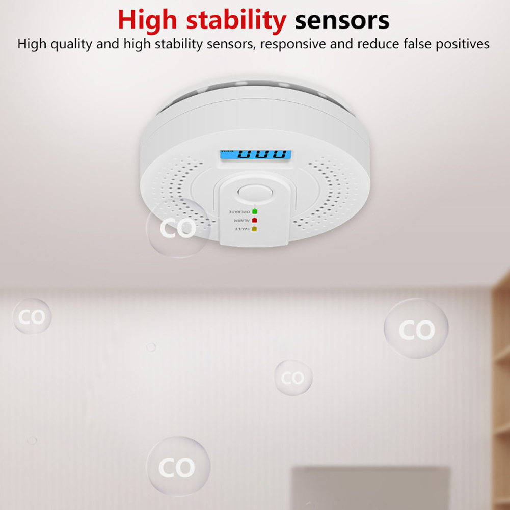 5-1PCS Digital Carbon Monoxide - Smoke Detector Interconnected incelemesi ve fiyatı