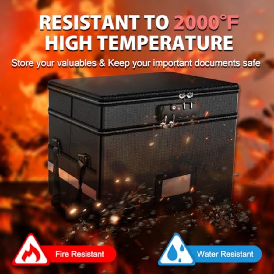 Fireproof Document Box with Lo - Fire Safe Document incelemesi ve fiyatı