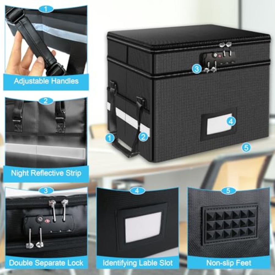 Fireproof Document Box with Lo - Fire Safe Document incelemesi ve fiyatı