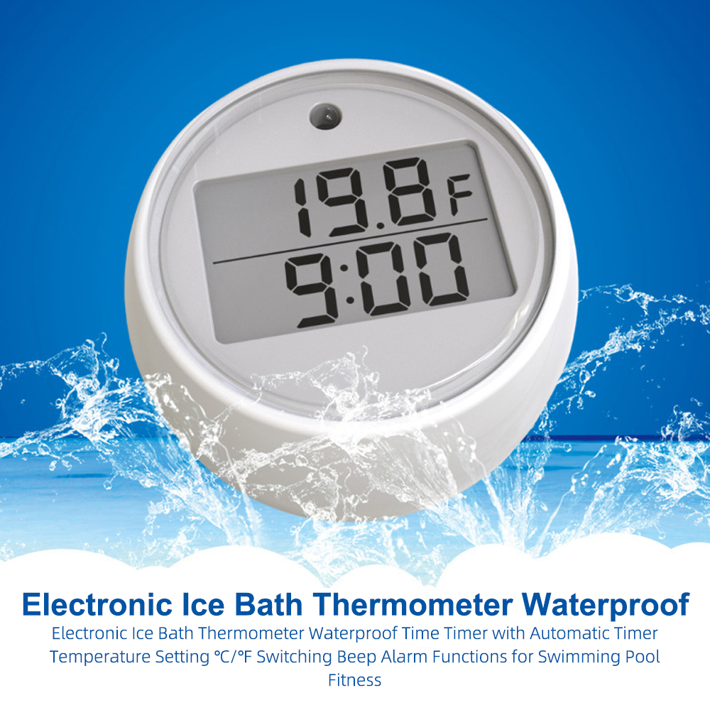 1PC Ice Bath Thermometer with  - Pool Alarm Float incelemesi ve fiyatı