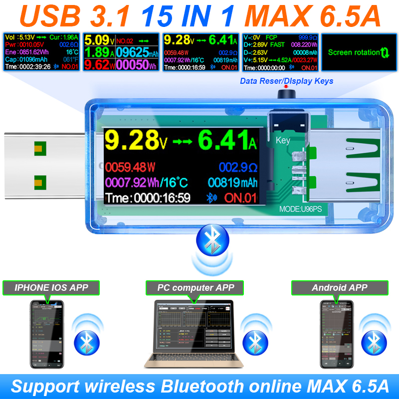15 IN 1 USB 3.1 Tester DC Digi - Co Detector Plug incelemesi ve fiyatı