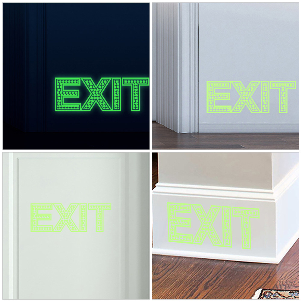 2 Sheets Night Luminous Exit S - Emergency Exit Sign incelemesi ve fiyatı