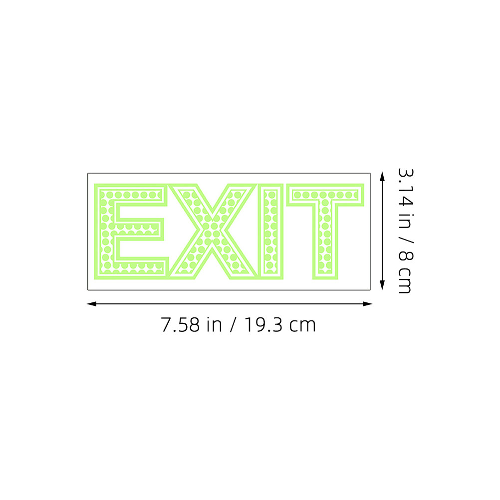 2 Sheets Night Luminous Exit S - Emergency Exit Sign incelemesi ve fiyatı