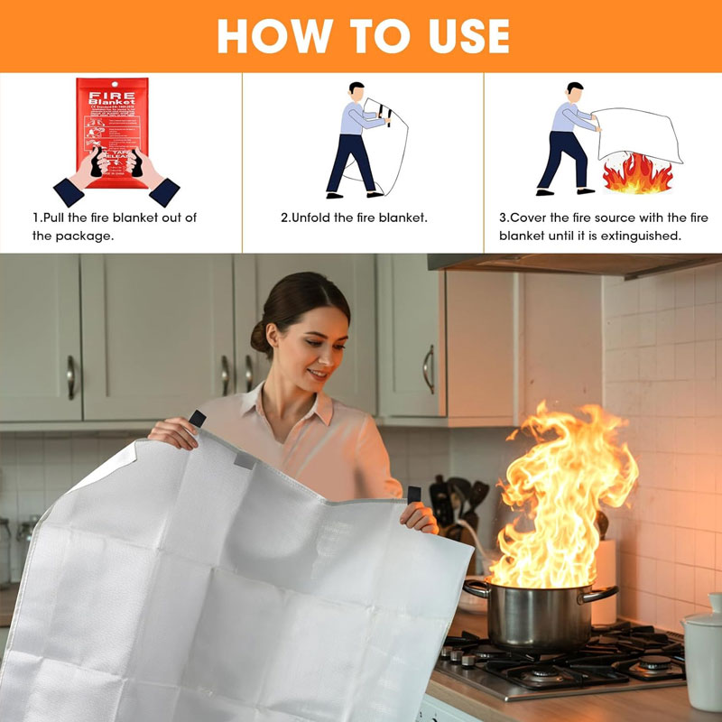 Fiberglass Flame Retardant Sup - Fire Blanket Kitchen incelemesi ve fiyatı