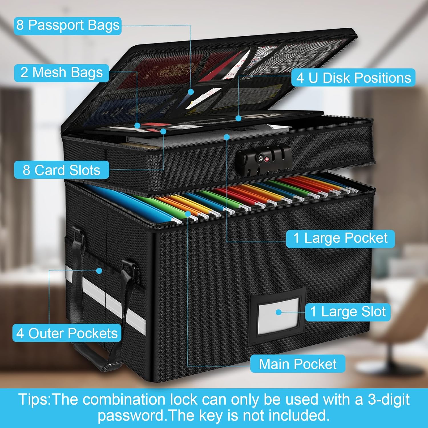 Fireproof Document Box with Lo - Fire Safe Document incelemesi ve fiyatı