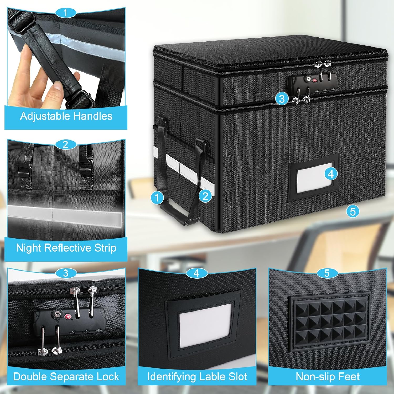 Fireproof Document Box with Lo - Fire Safe Document incelemesi ve fiyatı