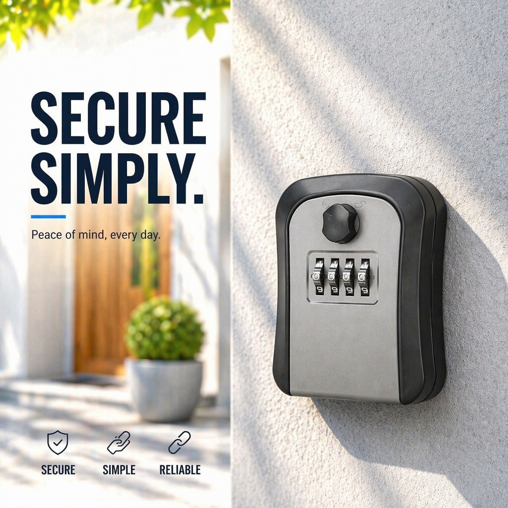 Key Lock Box Wall Mount Lockbo - Lockbox Key Secure incelemesi ve fiyatı