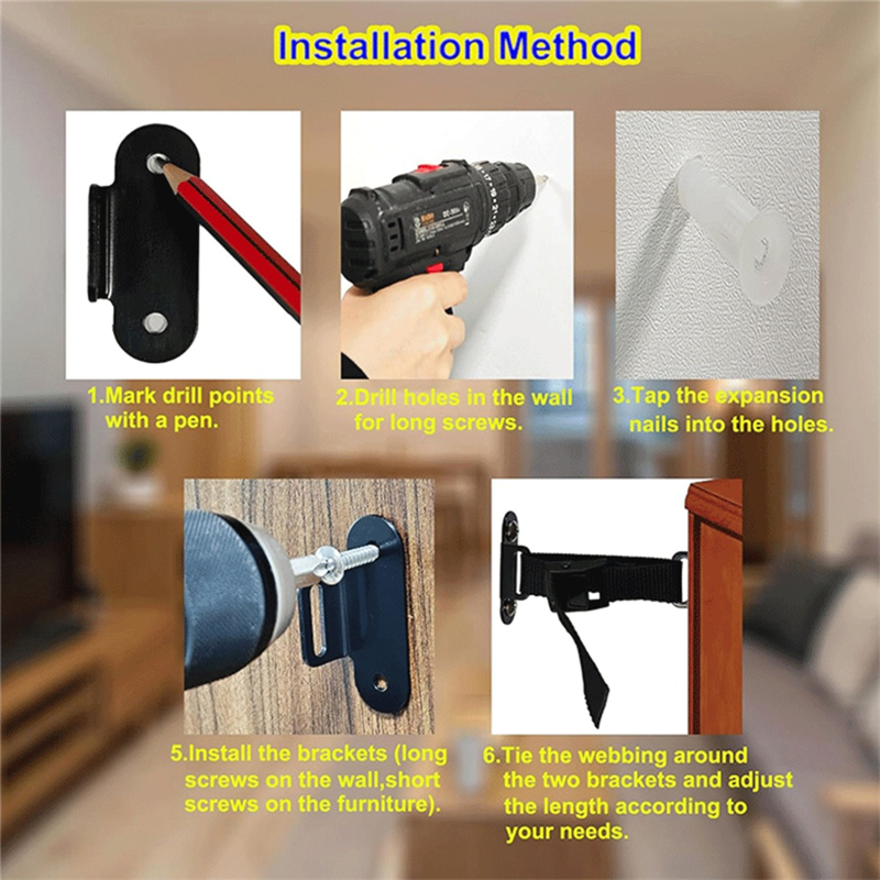 Fresh Anti Tip Furniture Ancho - Earthquake Anchor Strap incelemesi ve fiyatı