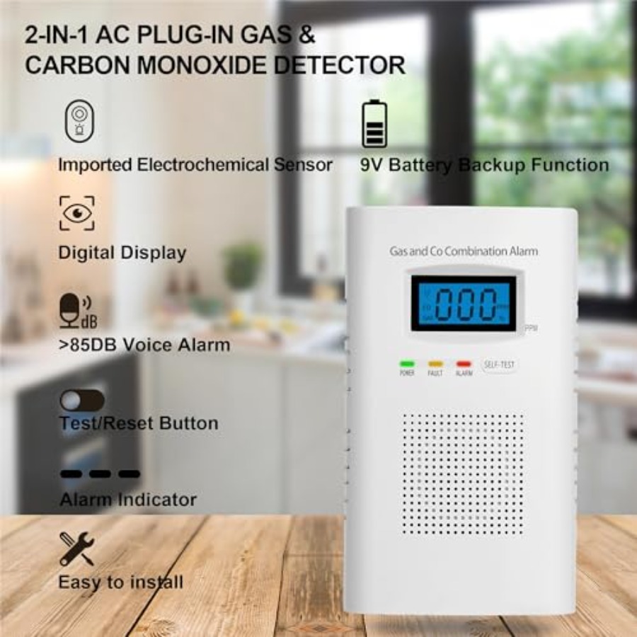 2 Pack Combination Gas and Car - Co Detector Plug incelemesi ve fiyatı