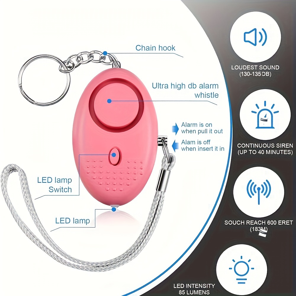 130dB Personal Safety Alarm wi - Personal Alarm Keychain incelemesi ve fiyatı