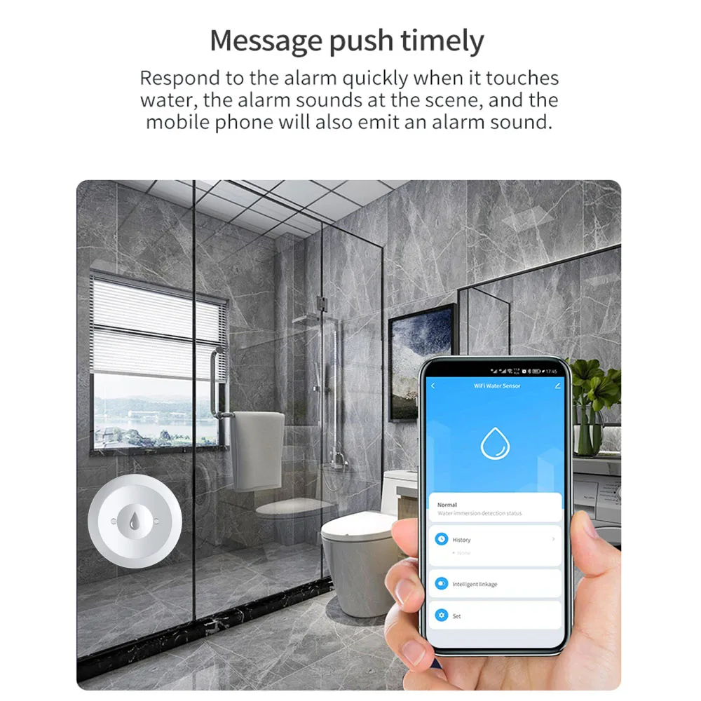 Haozee Tuya Smart ZigBee3.0 Sm - Water Alarm Sensor incelemesi ve fiyatı