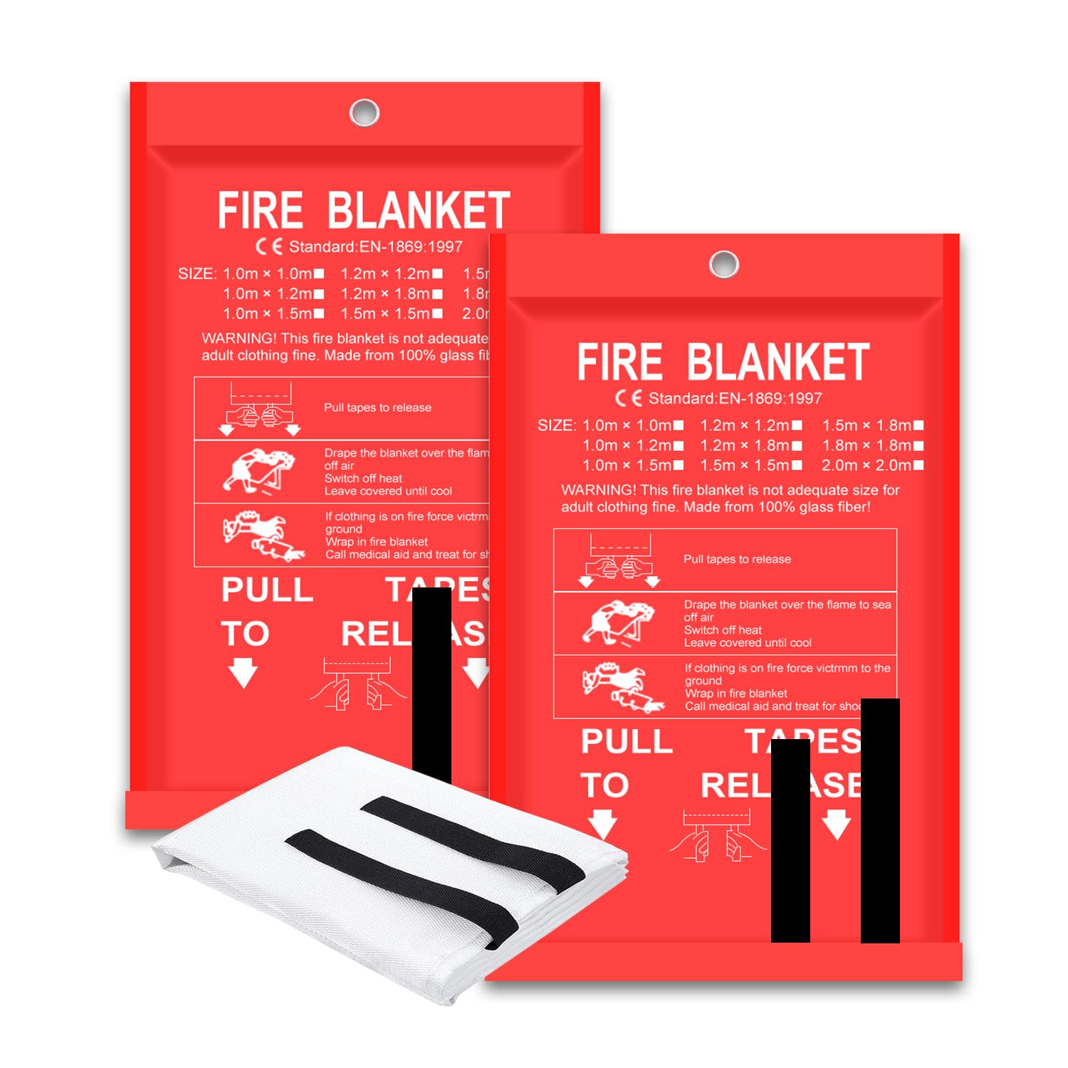 Fire Blanket 2 Pack 2*2m/1.5*1 - Fire Blanket Kitchen incelemesi ve fiyatı