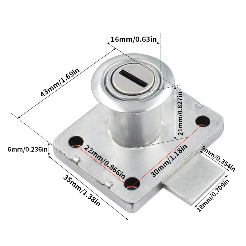 Drawer lock with key, used for - Medicine Cabinet Lock incelemesi ve fiyatı