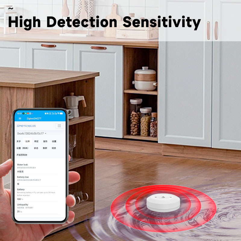 Smart ZigBee3.0 2MQTT Water Le - Water Alarm Sensor incelemesi ve fiyatı