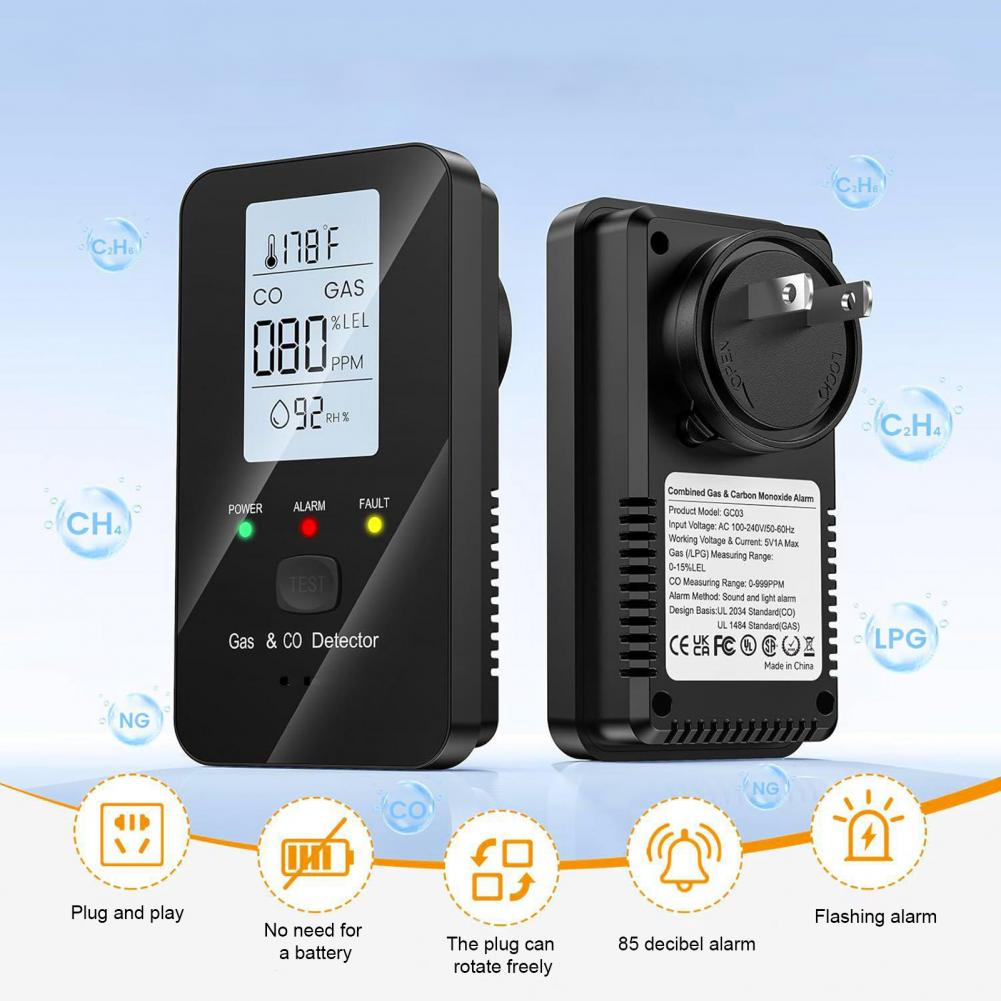 Natural Gas & Carbon Monoxide  - Co Detector Plug incelemesi ve fiyatı