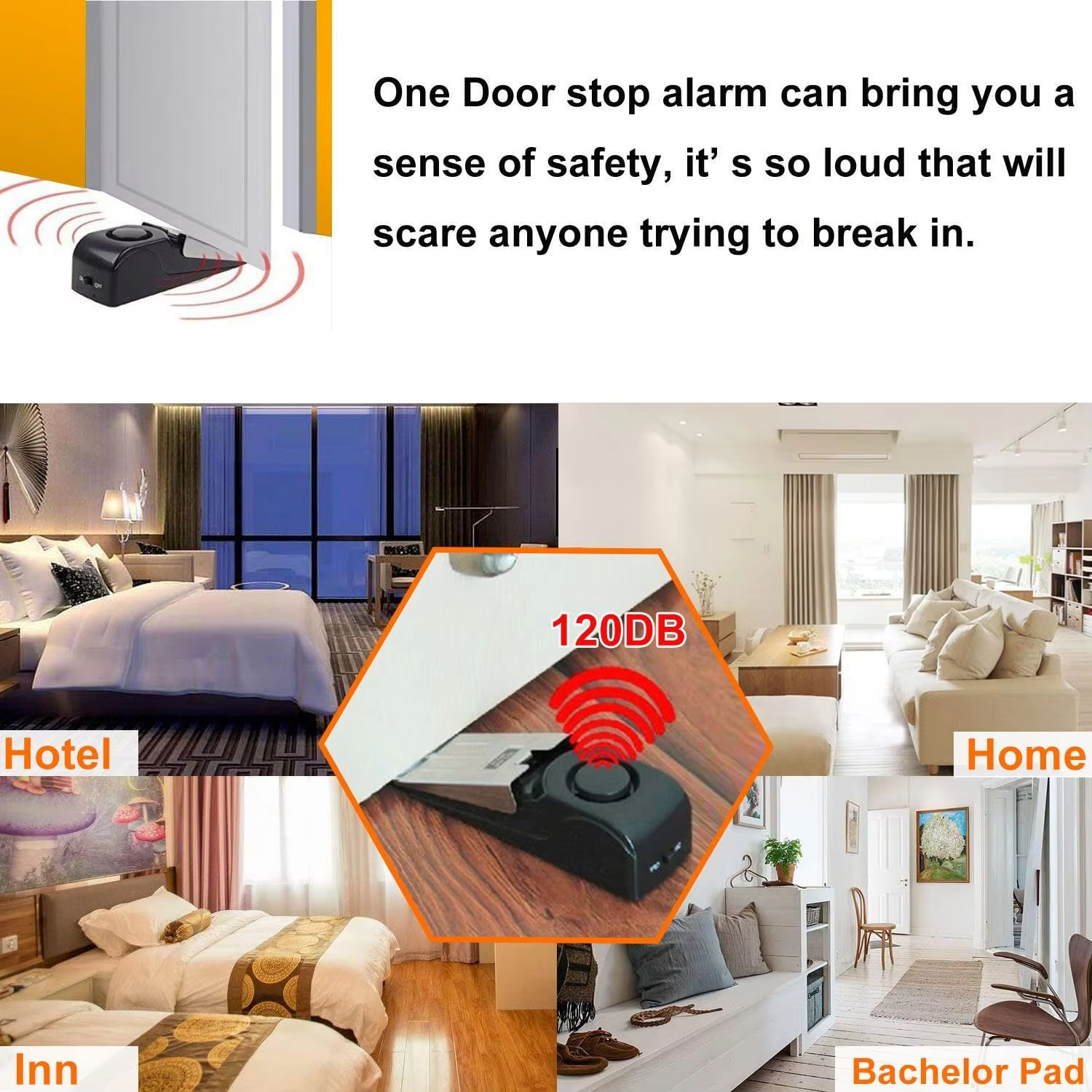 120db Wireless Stainless Steel - Door Stop Alarm incelemesi ve fiyatı