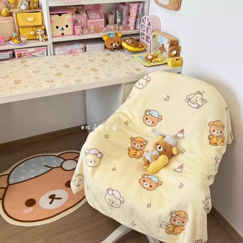 Cartoon Rilakkuma Flannel Thro - Fire Blanket Kitchen incelemesi ve fiyatı