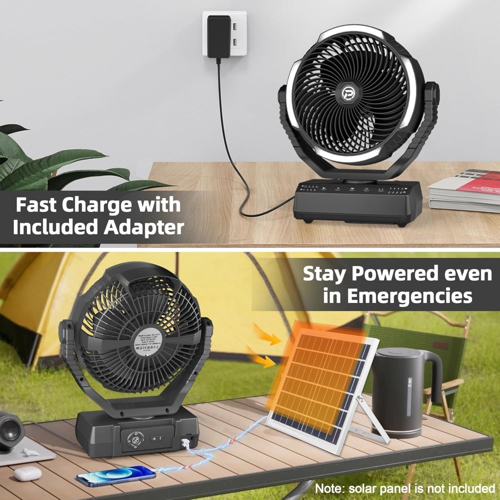 20000mAh Camping Fan with Ligh - Power Outage Light incelemesi ve fiyatı
