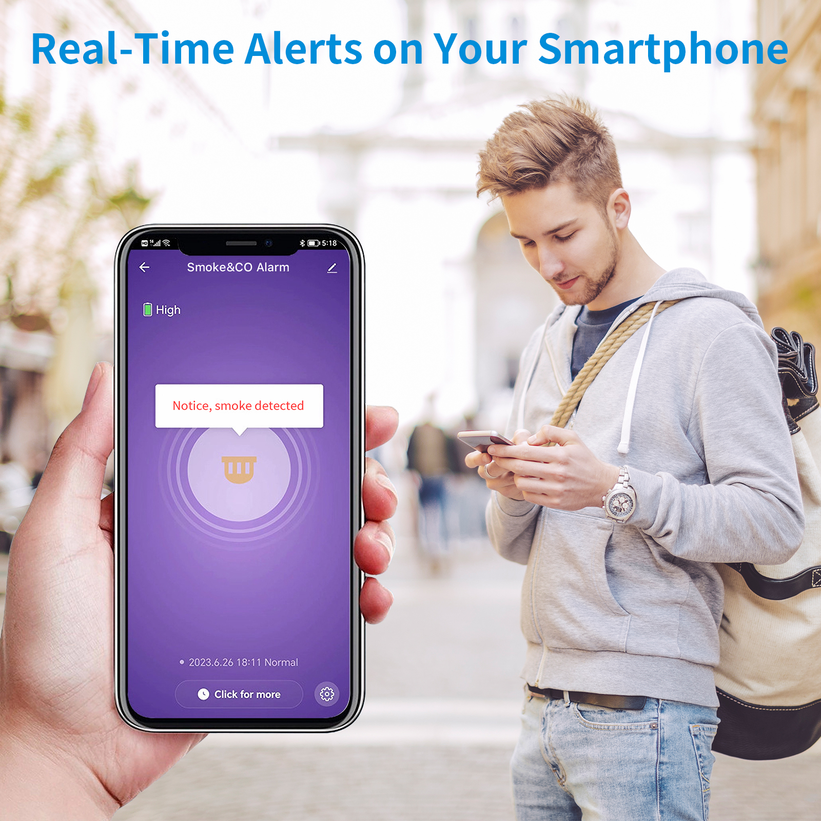 Wireless Interlinked Tuya Smok - Smoke Detector Interconnected incelemesi ve fiyatı