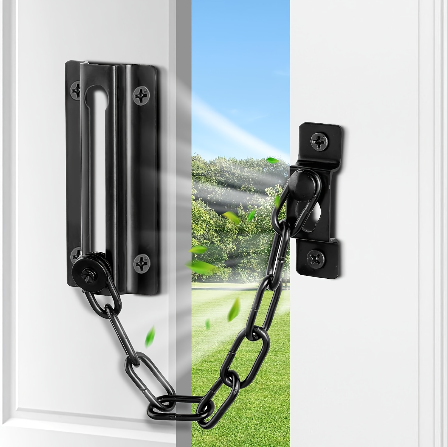 2 Pack Door Chain Lock Black,  - Security Chain Door incelemesi ve fiyatı