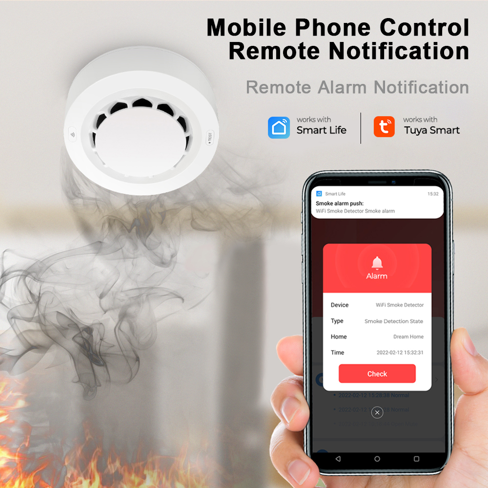 Tuya WiFi Smoke Alarm Fire Pro - Smoke Detector Interconnected incelemesi ve fiyatı