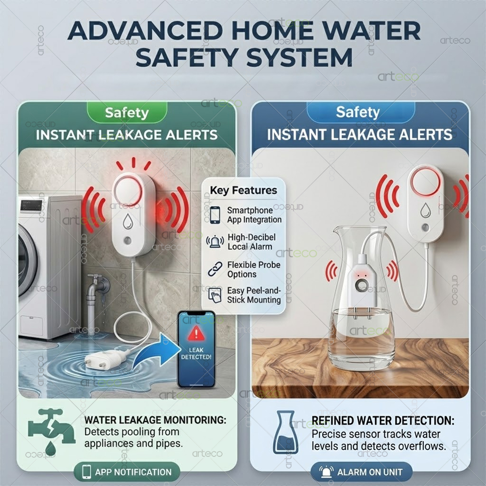 Zigbee Water Leak Detector Sma - Water Alarm Sensor incelemesi ve fiyatı