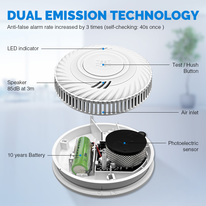 Powered Hotel Smart Wireless T - Smoke Detector Interconnected incelemesi ve fiyatı