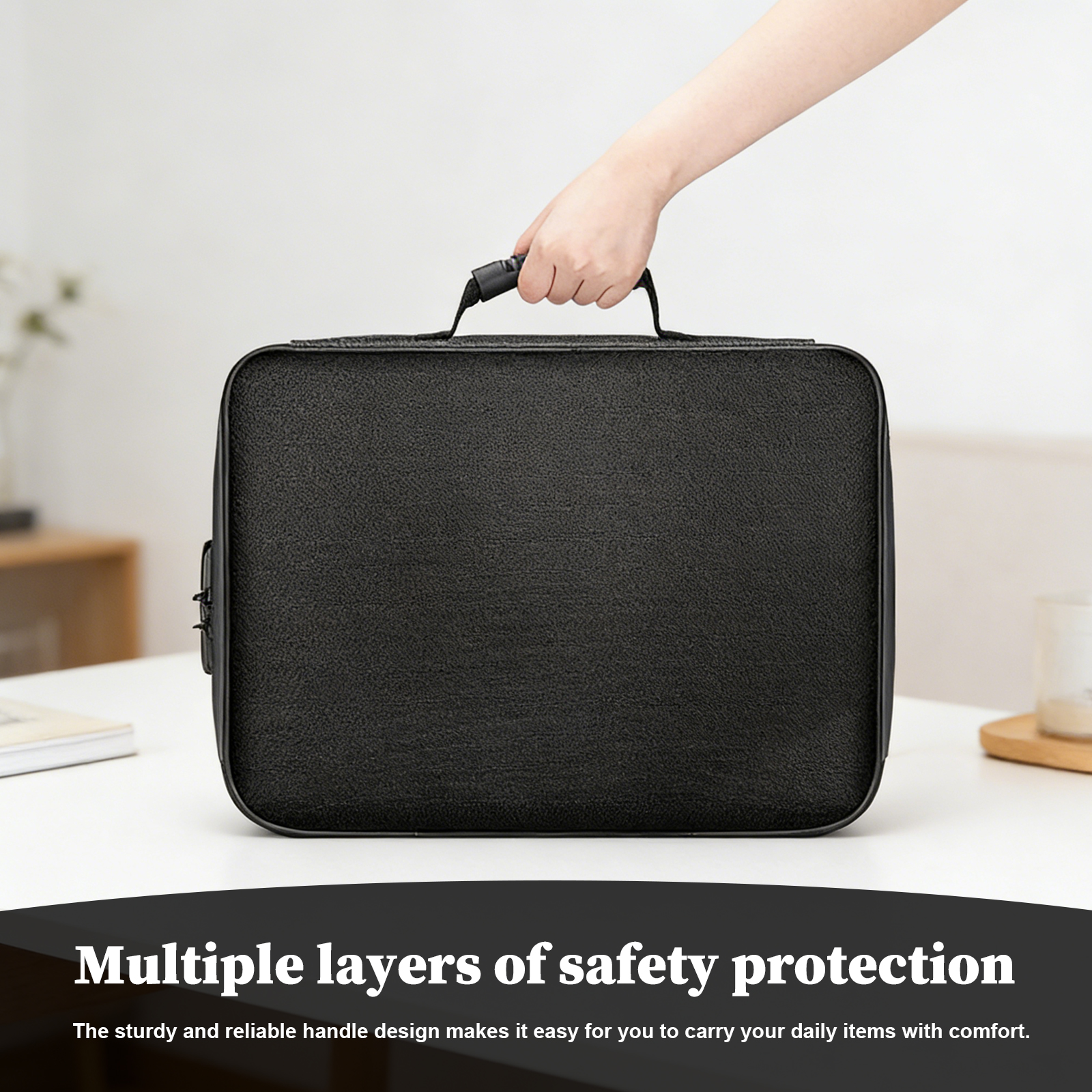Fireproof Document Bag with Lo - Fire Safe Document incelemesi ve fiyatı