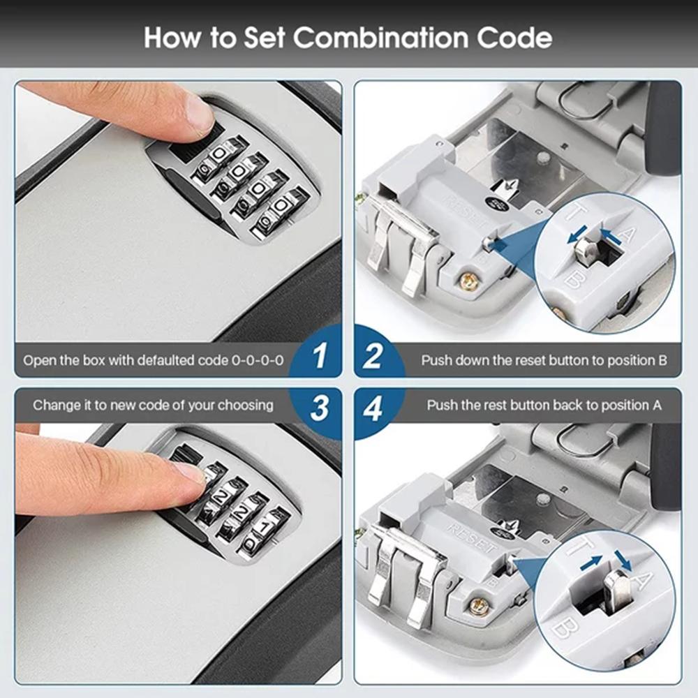 Wall-Mounted Key Storage Box P - Lockbox Key Secure incelemesi ve fiyatı