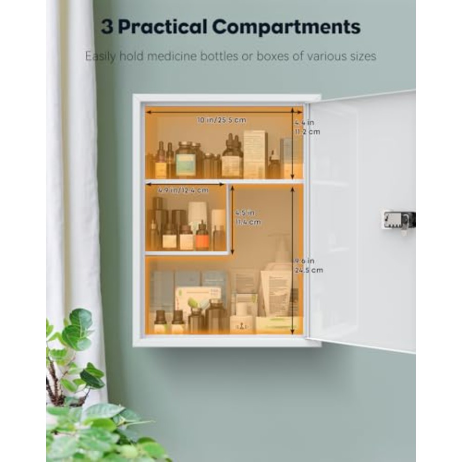 Wall Mount Medicine Cabinet wi - Medicine Cabinet Lock incelemesi ve fiyatı