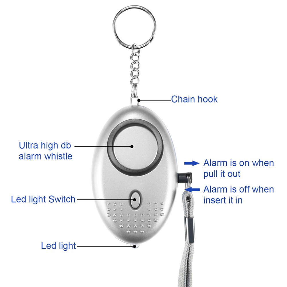130dB Self Defense Alarm Anti- - Personal Alarm Keychain incelemesi ve fiyatı