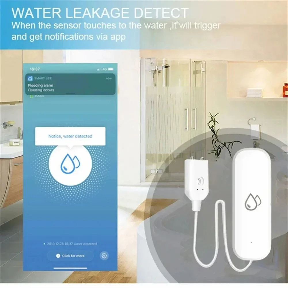 Tuya WiFi Water Sensor Leakage - Water Alarm Sensor incelemesi ve fiyatı