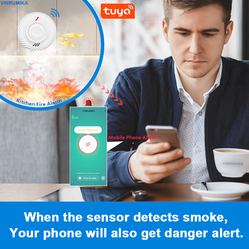 WiFi Tuya Smart Smoke Detector - Smoke Detector Interconnected incelemesi ve fiyatı