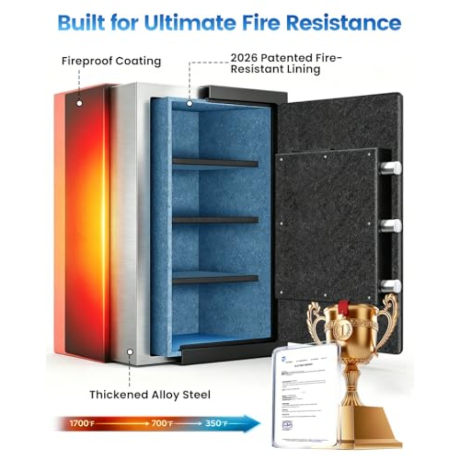 Home fireproof safe for docume - Fire Safe Document incelemesi ve fiyatı
