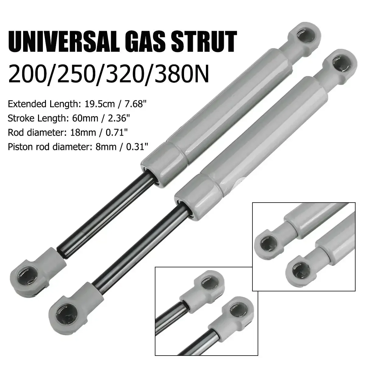 200-380N 195mm 8mm for RV Bed  - Window Lock Bar incelemesi ve fiyatı