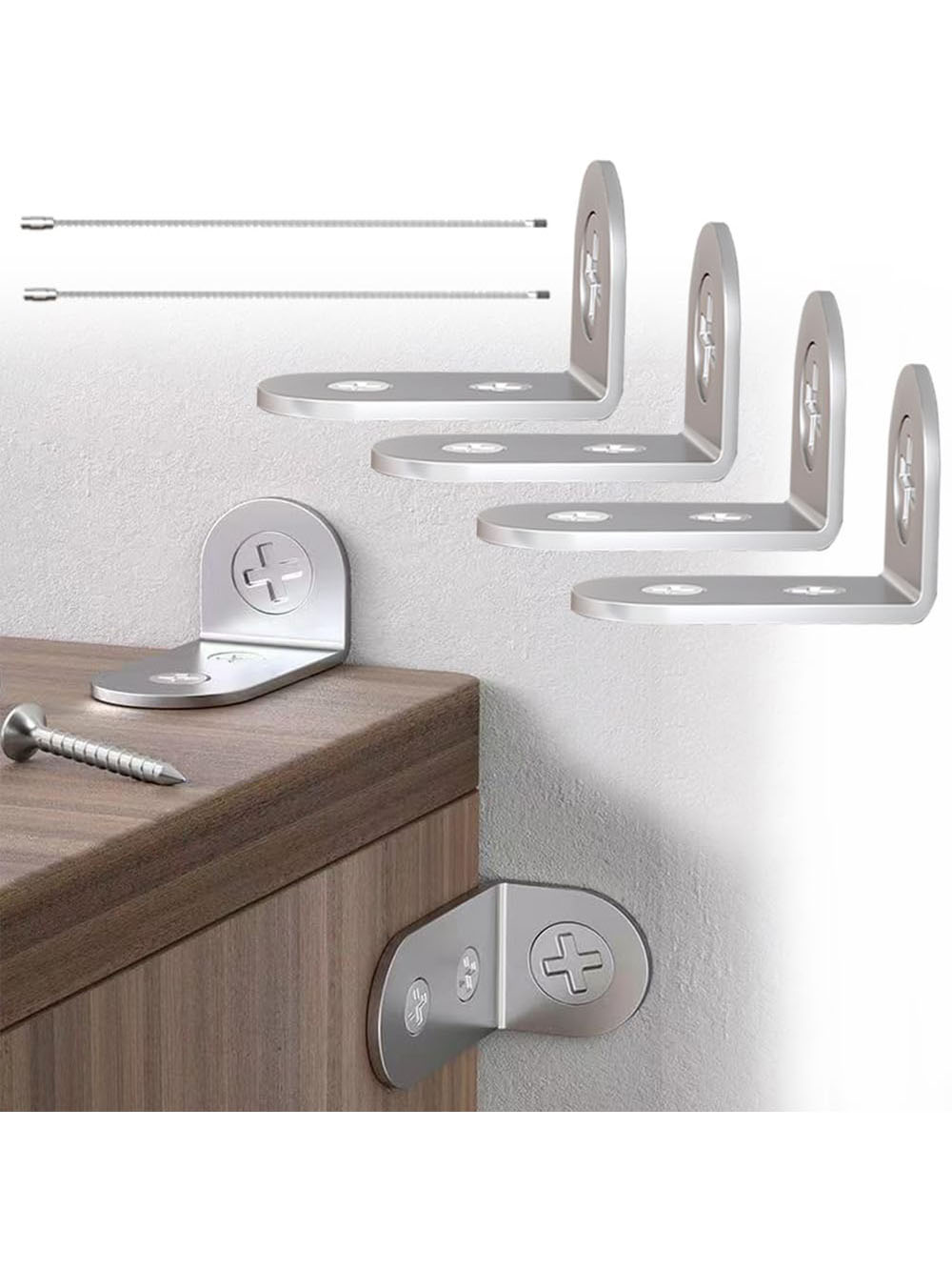 4pcs Furniture Anchors Earthqu - Earthquake Anchor Strap incelemesi ve fiyatı