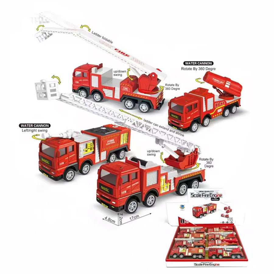 1pc-Alloy Fire Truck 1:32 Simu - Fire Escape Ladder incelemesi ve fiyatı