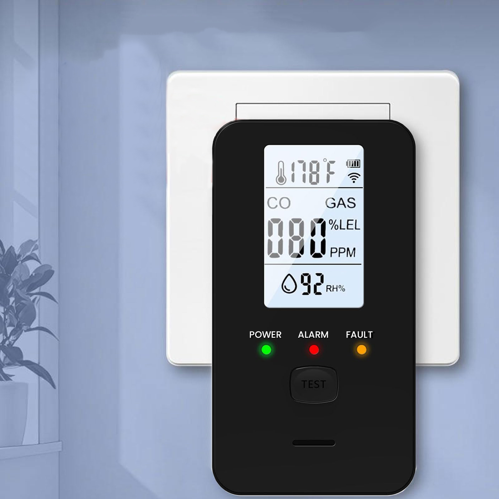 4-in-1 Gas & Carbon Monoxide D - Co Detector Plug incelemesi ve fiyatı