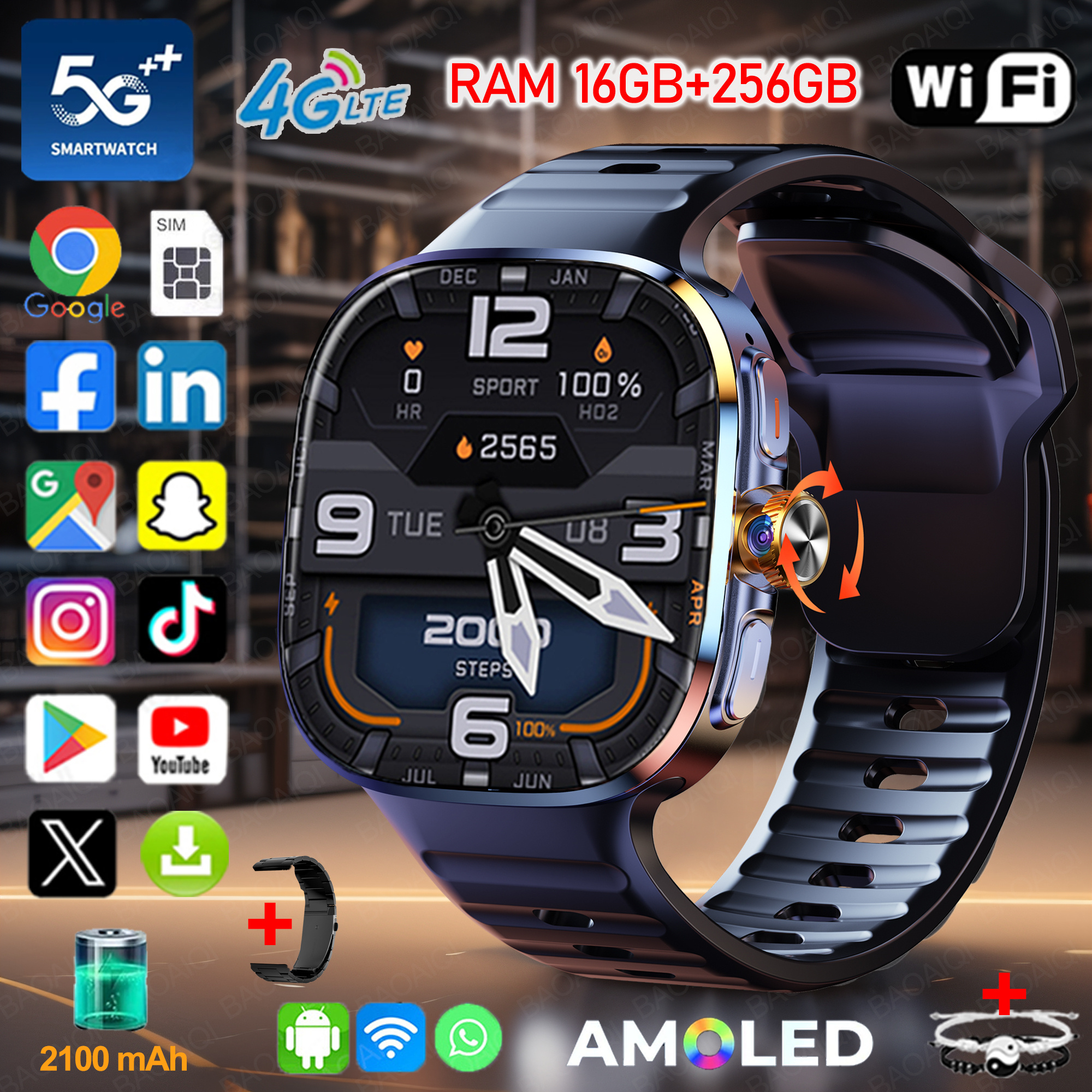 New Large Screen Smartwatch 4G - Window Lock Bar incelemesi ve fiyatı