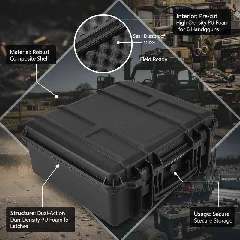 Gun Storage Box 15 x 12 x 10 I - Lockbox Key Secure incelemesi ve fiyatı